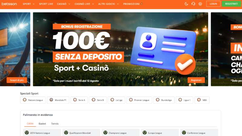 Betsson scommesse